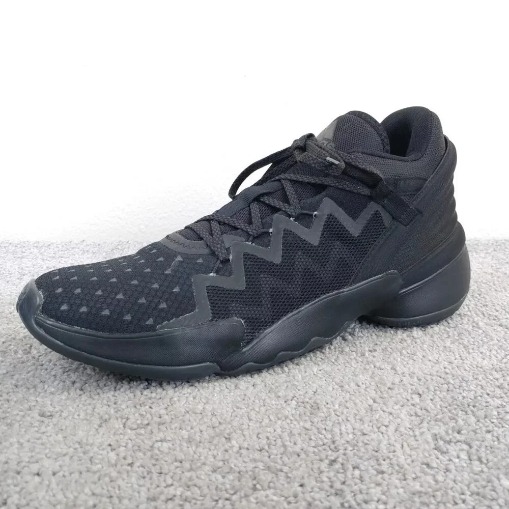Adidas D.O.N. Issue #2 Pharrell Williams Mens 12 Shoes Lace Up Triple Black